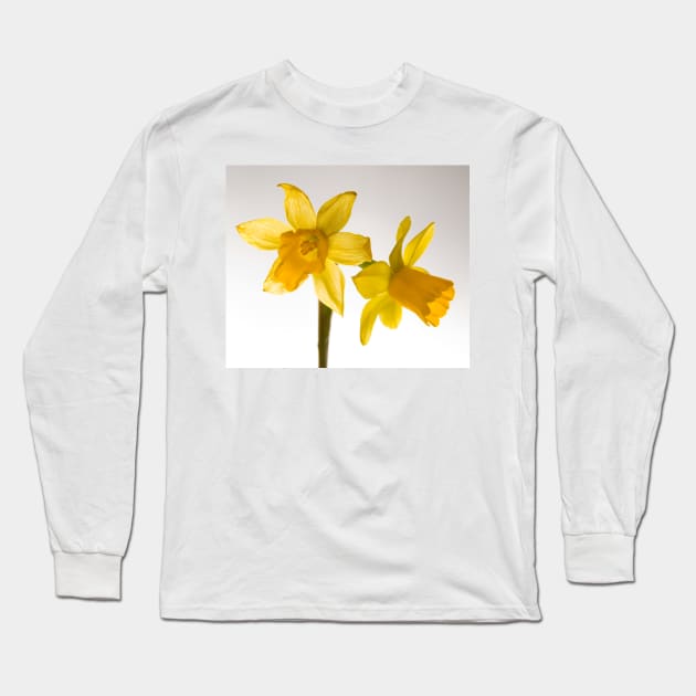 Daffodil Haiku Long Sleeve T-Shirt by Nigdaw